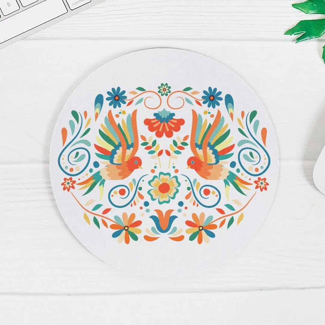 Mexican Otomi Print Mouse Pad - The Global Wanderer