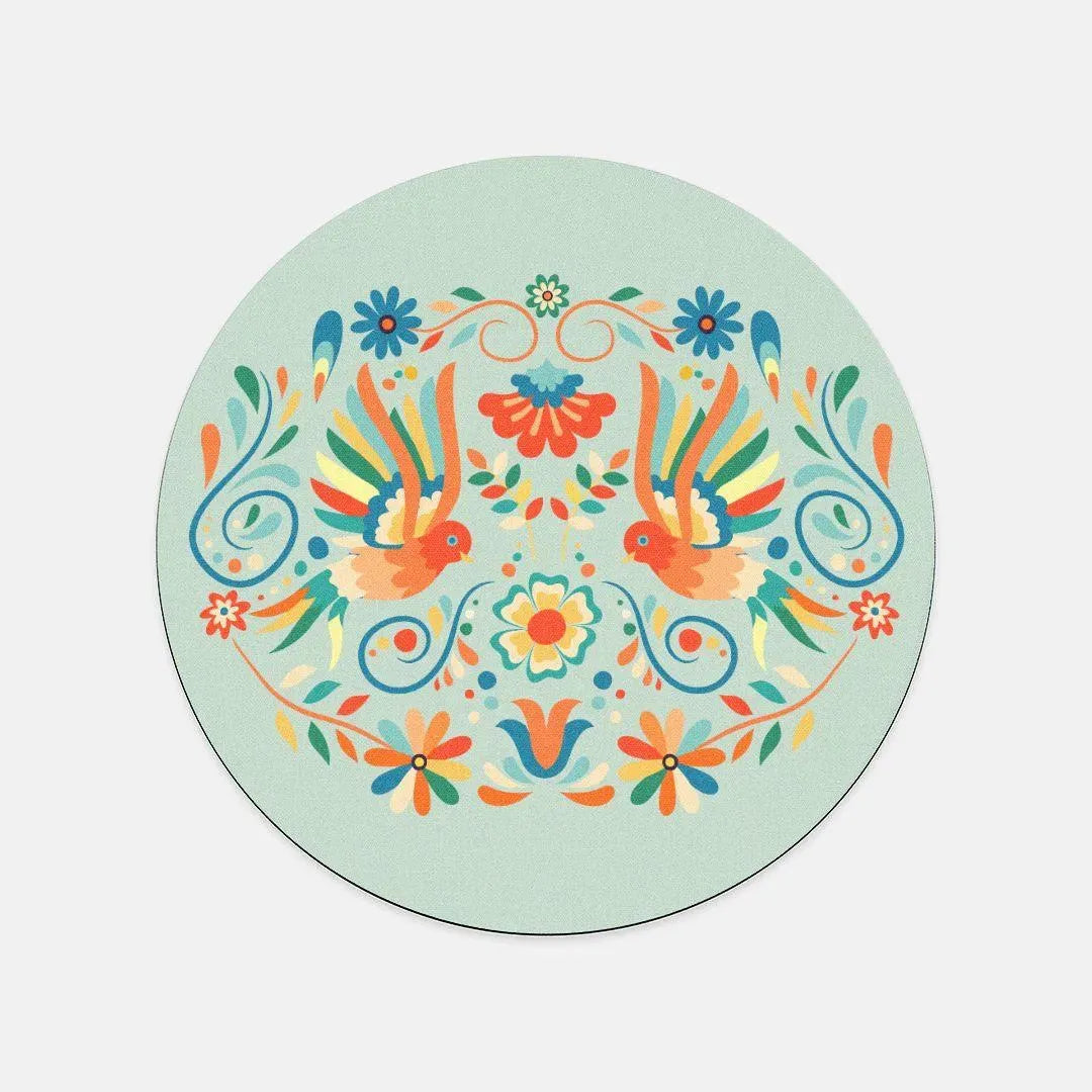 Mexican Otomi Print Mouse Pad - The Global Wanderer