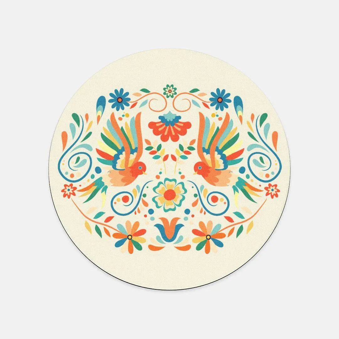 Mexican Otomi Print Mouse Pad - The Global Wanderer