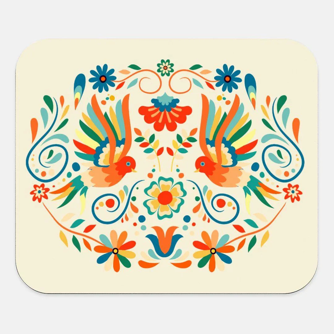 Mexican Otomi Print Mouse Pad - The Global Wanderer