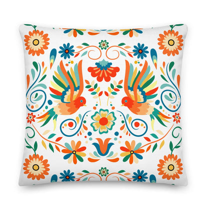 Mexican Otomi Print Throw Pillow - The Global Wanderer