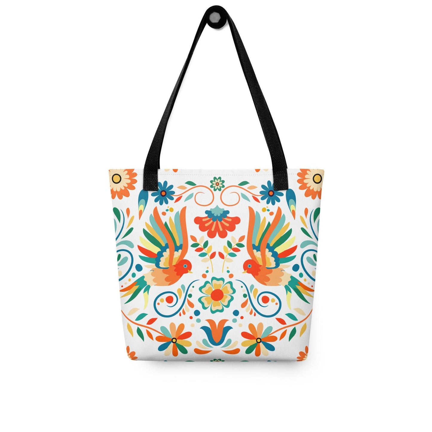 Mexican Otomi Print Tote Bag - The Global Wanderer
