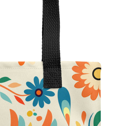 Mexican Otomi Print Tote Bag - The Global Wanderer