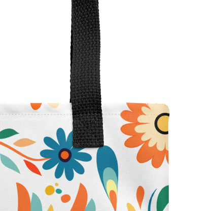 Mexican Otomi Print Tote Bag - The Global Wanderer