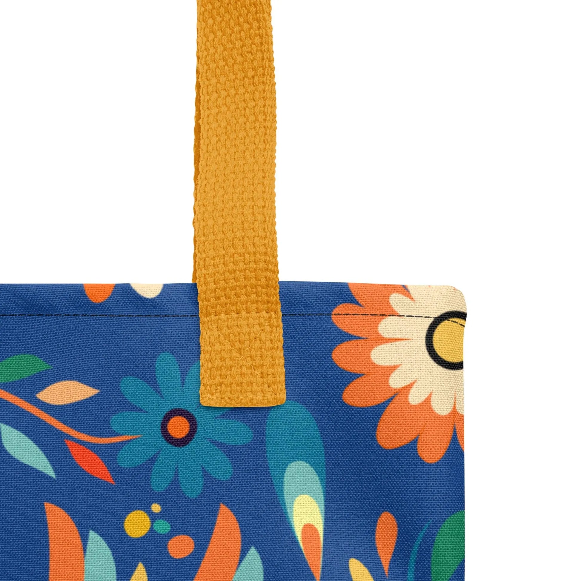 Mexican Otomi Print Tote Bag - The Global Wanderer