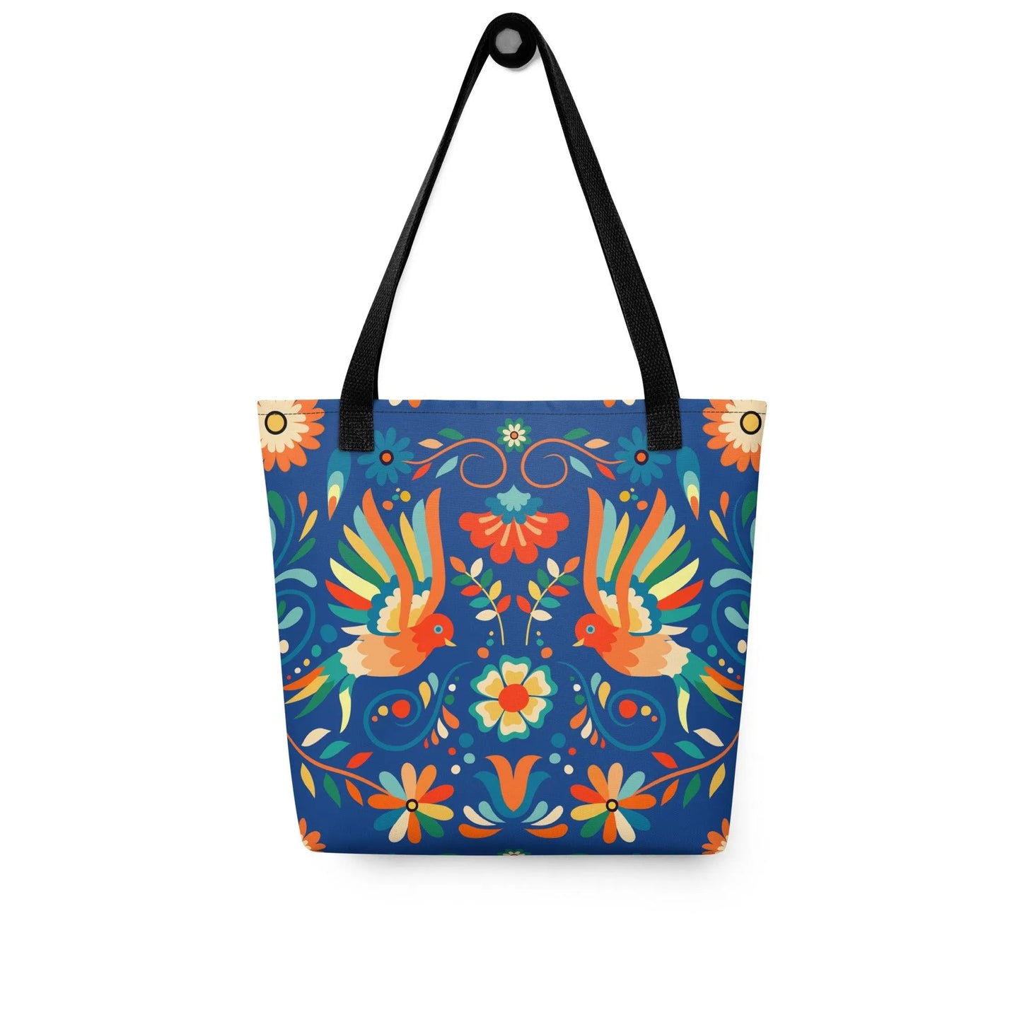 Mexican Otomi Print Tote Bag - The Global Wanderer