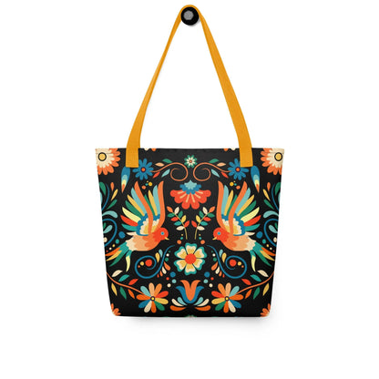 Mexican Otomi Print Tote Bag - The Global Wanderer