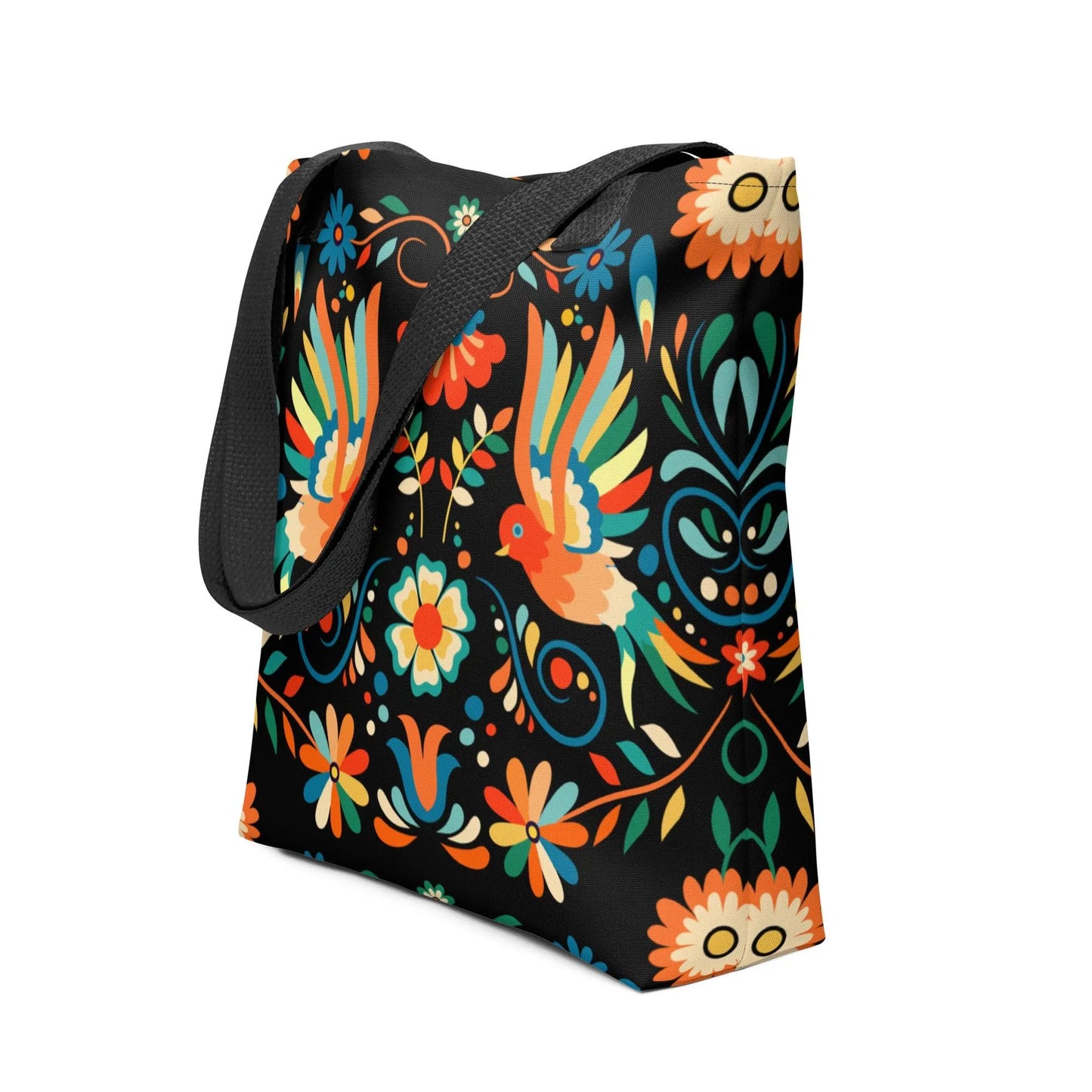 Mexican Otomi Print Tote Bag - The Global Wanderer