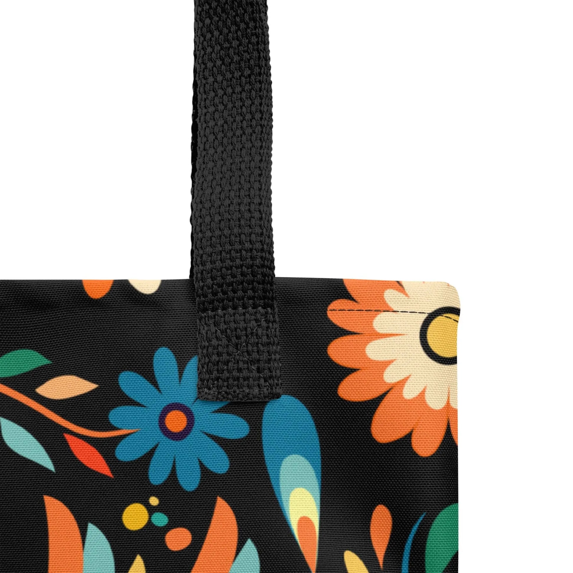 Mexican Otomi Print Tote Bag - The Global Wanderer