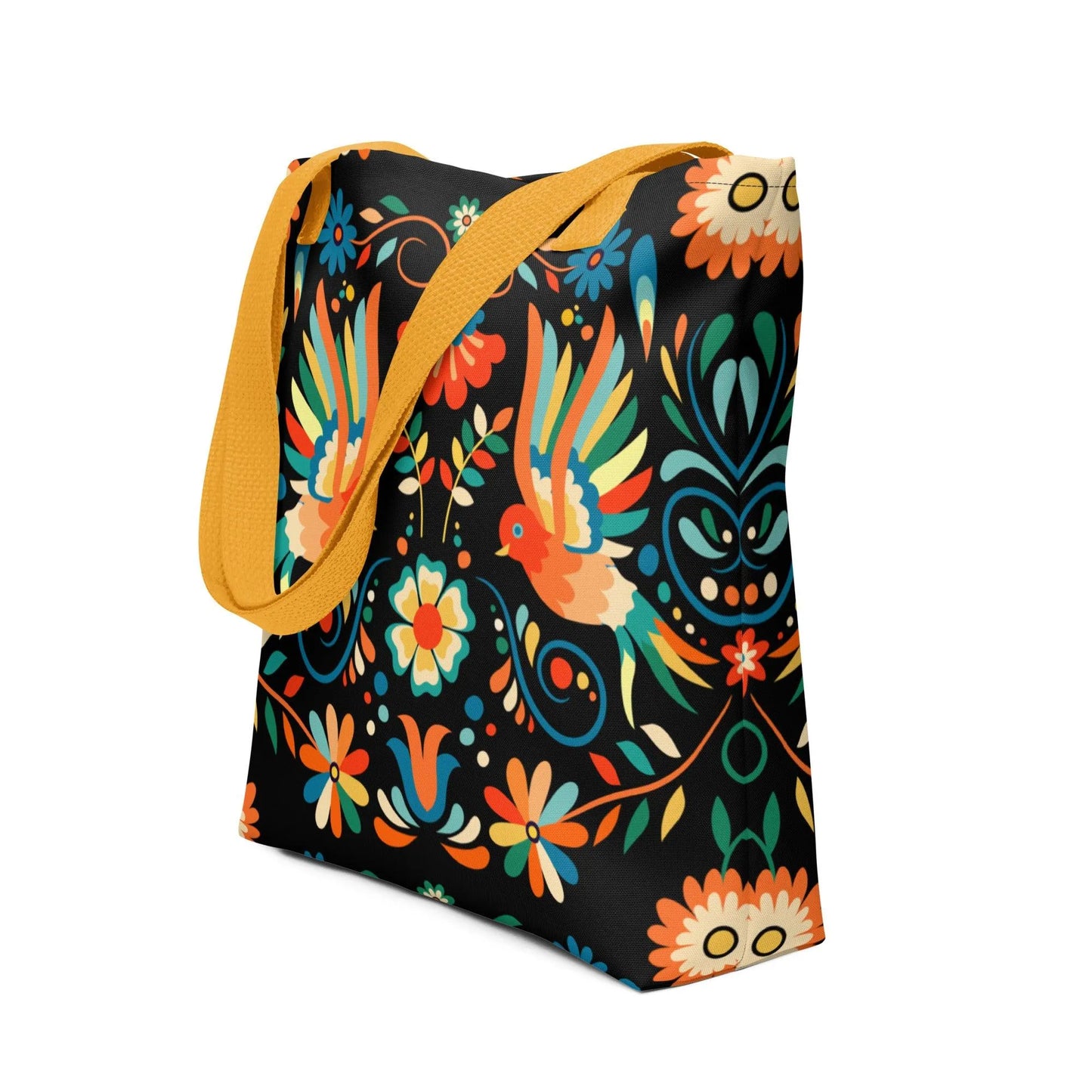 Mexican Otomi Print Tote Bag - The Global Wanderer