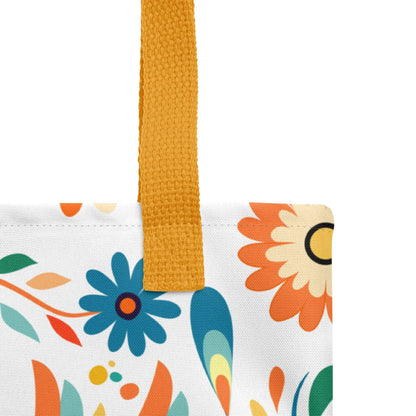 Mexican Otomi Print Tote Bag - The Global Wanderer