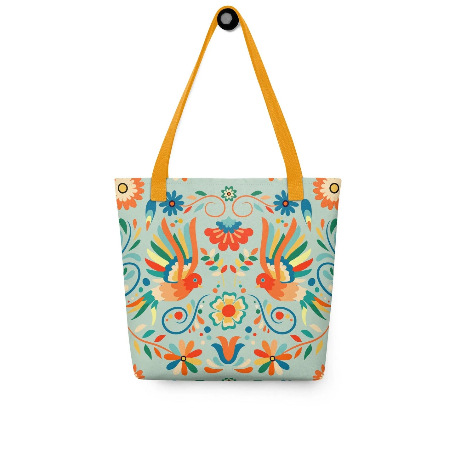 Mexican Otomi Print Tote Bag - The Global Wanderer