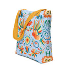 Mexican Otomi Print Tote Bag - The Global Wanderer