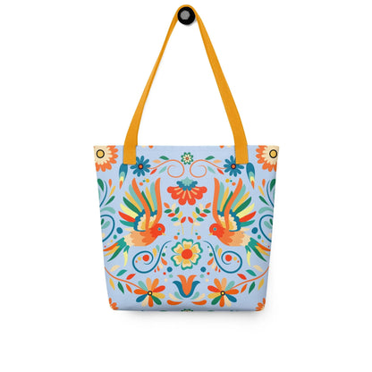 Mexican Otomi Print Tote Bag - The Global Wanderer