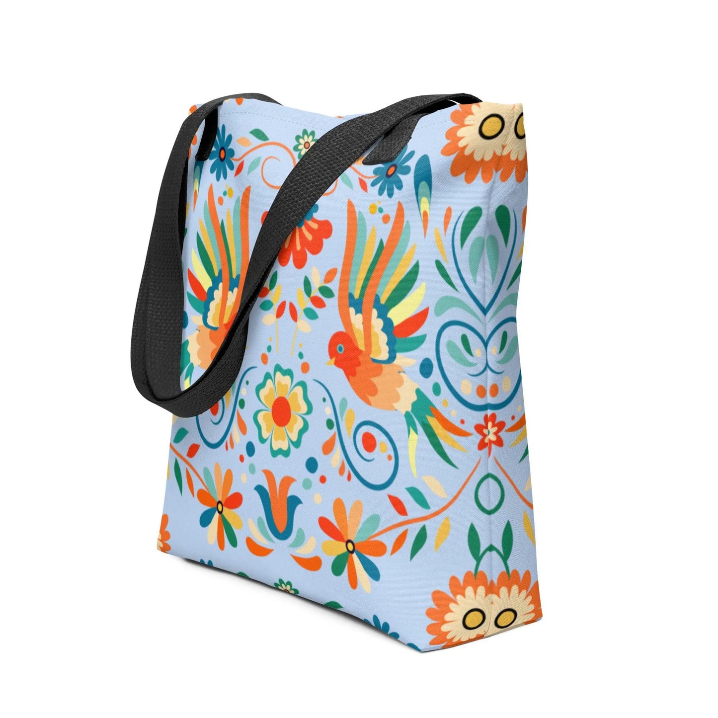 Mexican Otomi Print Tote Bag - The Global Wanderer