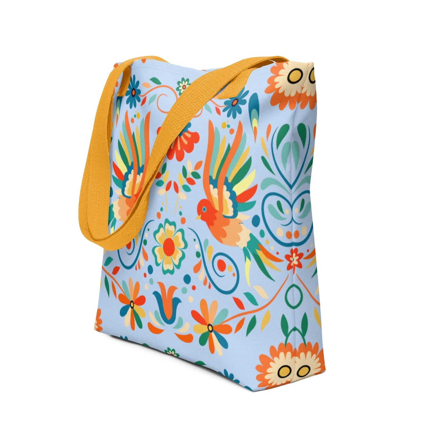 Mexican Otomi Print Tote Bag - The Global Wanderer