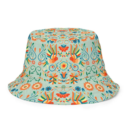 Mexican Otomi Reversible Bucket Hat - The Global Wanderer