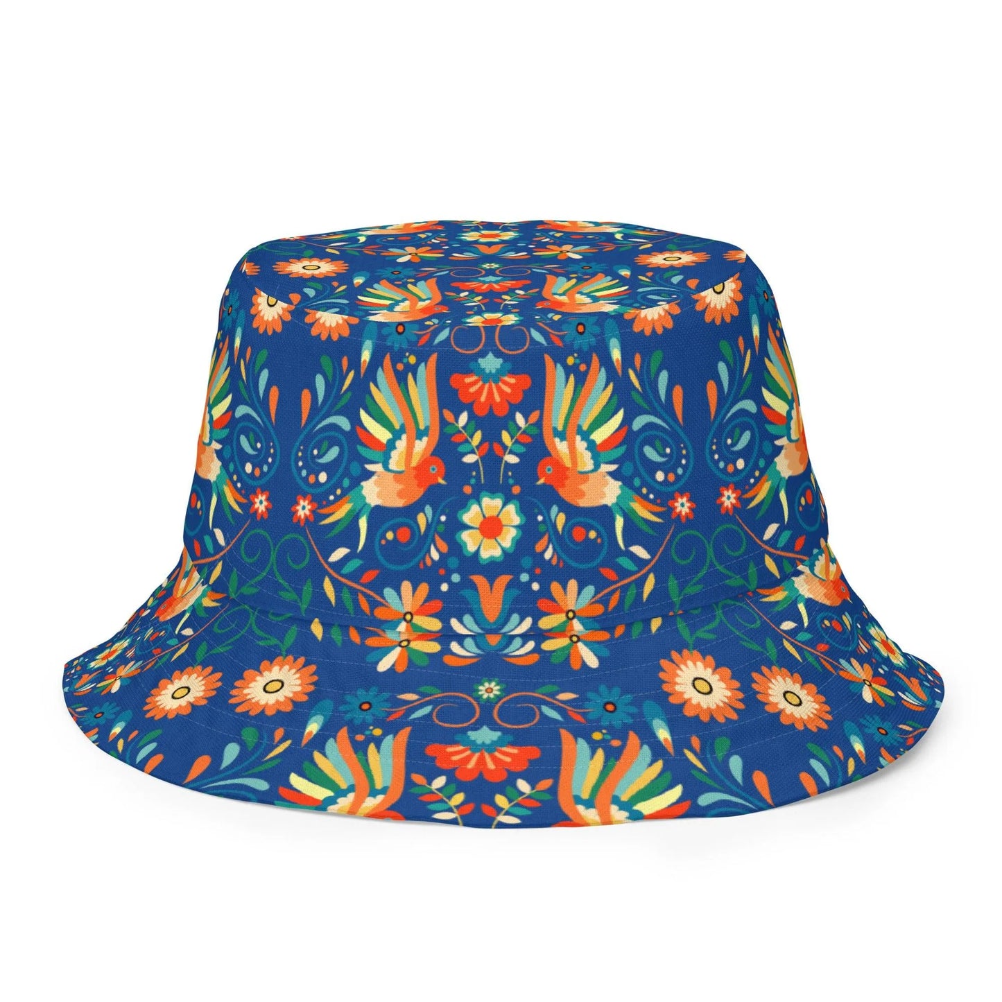 Mexican Otomi Reversible Bucket Hat - The Global Wanderer