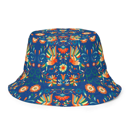 Mexican Otomi Reversible Bucket Hat - The Global Wanderer