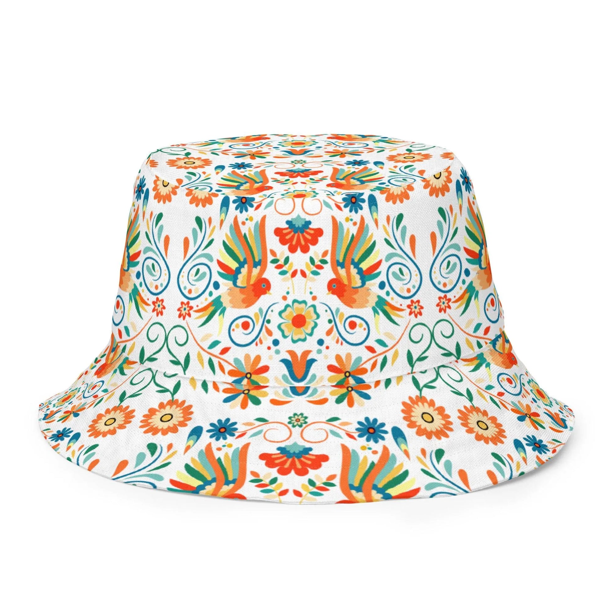 Mexican Otomi Reversible Bucket Hat - The Global Wanderer