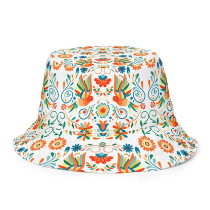 Mexican Otomi Reversible Bucket Hat - The Global Wanderer