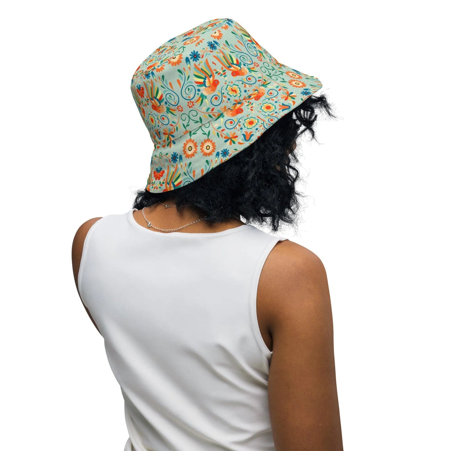 Mexican Otomi Reversible Bucket Hat - The Global Wanderer