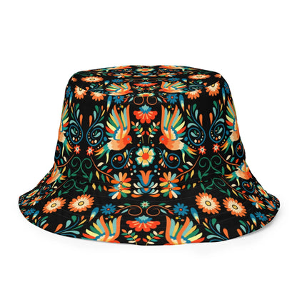 Mexican Otomi Reversible Bucket Hat - The Global Wanderer