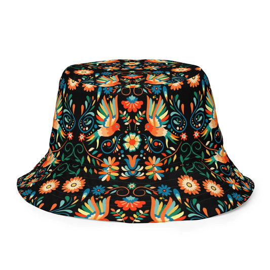 Mexican Otomi Reversible Bucket Hat - The Global Wanderer