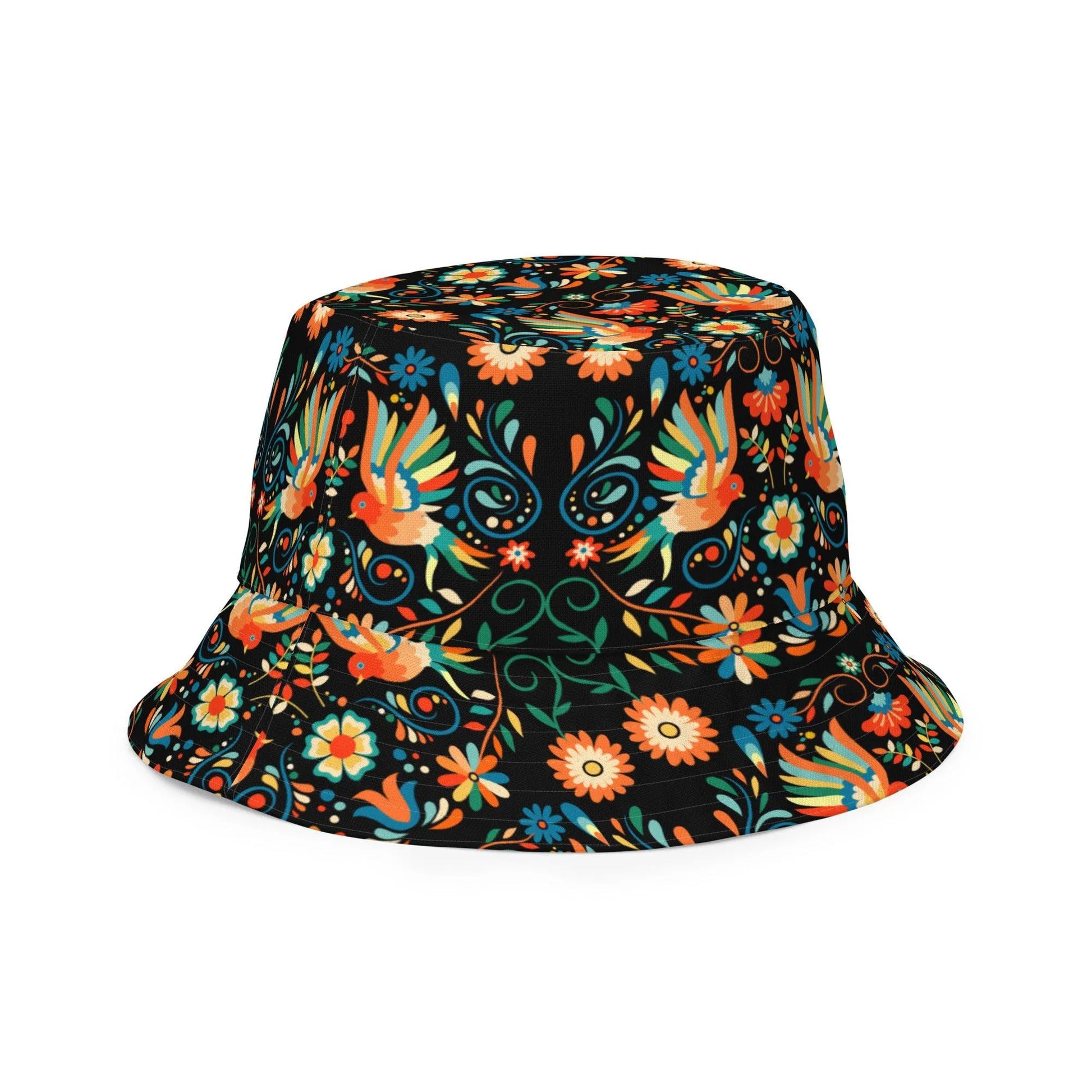 Mexican Otomi Reversible Bucket Hat - The Global Wanderer