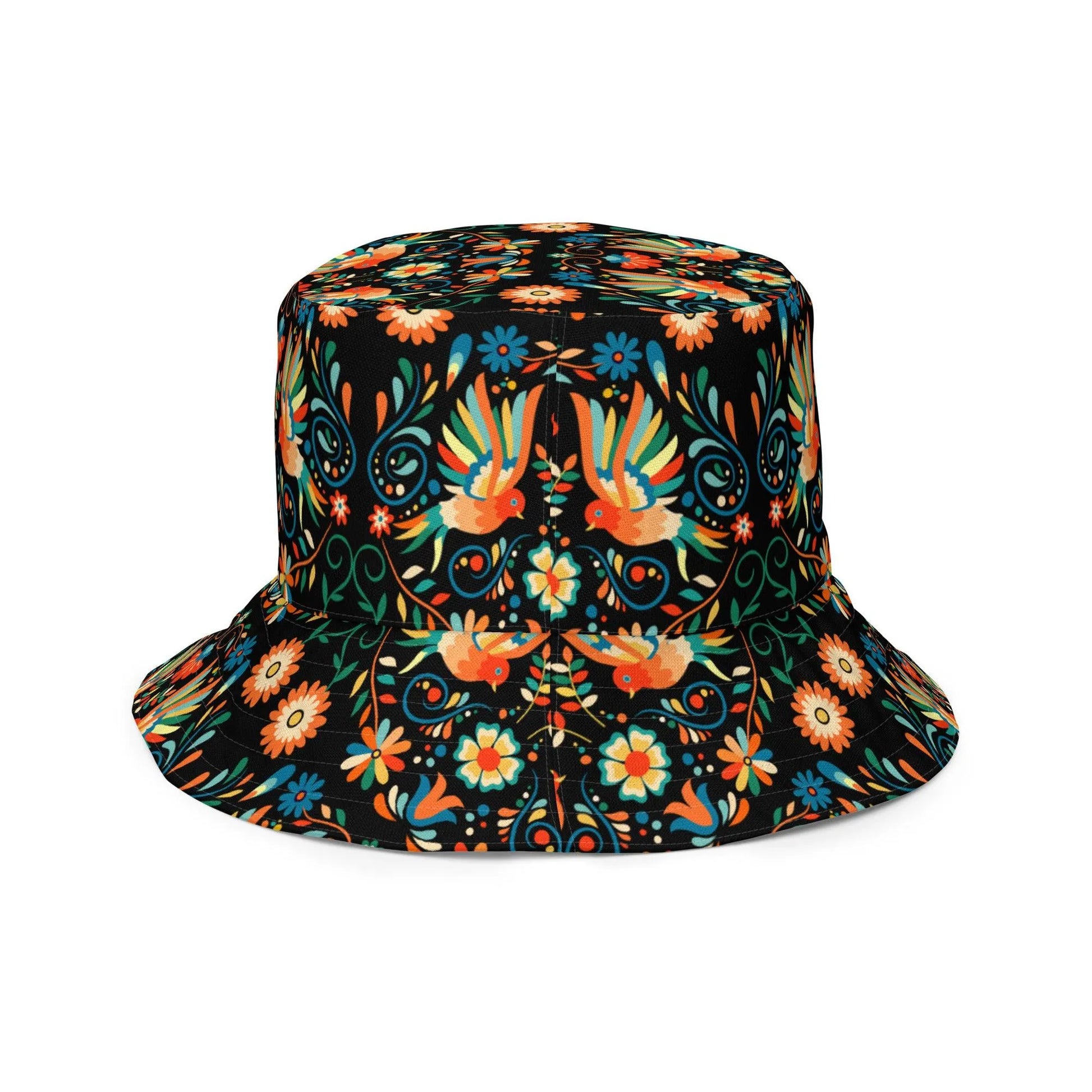 Mexican Otomi Reversible Bucket Hat - The Global Wanderer