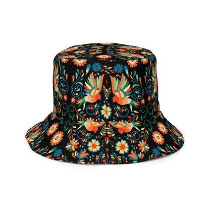 Mexican Otomi Reversible Bucket Hat - The Global Wanderer