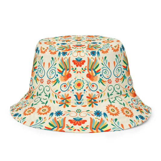 Mexican Otomi Reversible Bucket Hat - The Global Wanderer