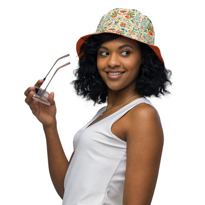 Mexican Otomi Reversible Bucket Hat - The Global Wanderer