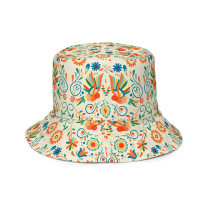 Mexican Otomi Reversible Bucket Hat - The Global Wanderer