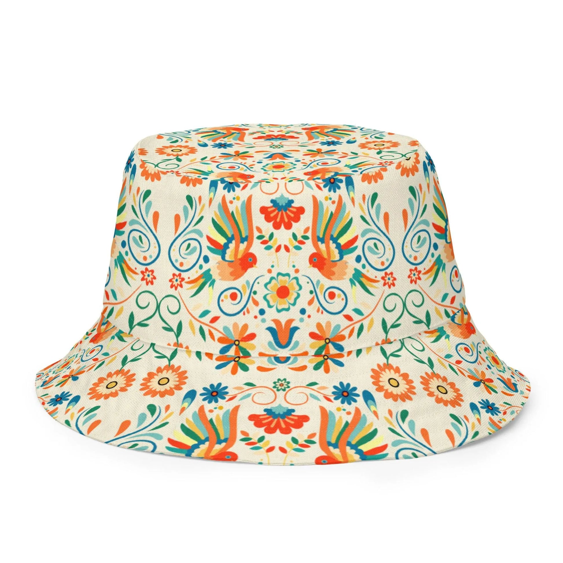 Mexican Otomi Reversible Bucket Hat - The Global Wanderer