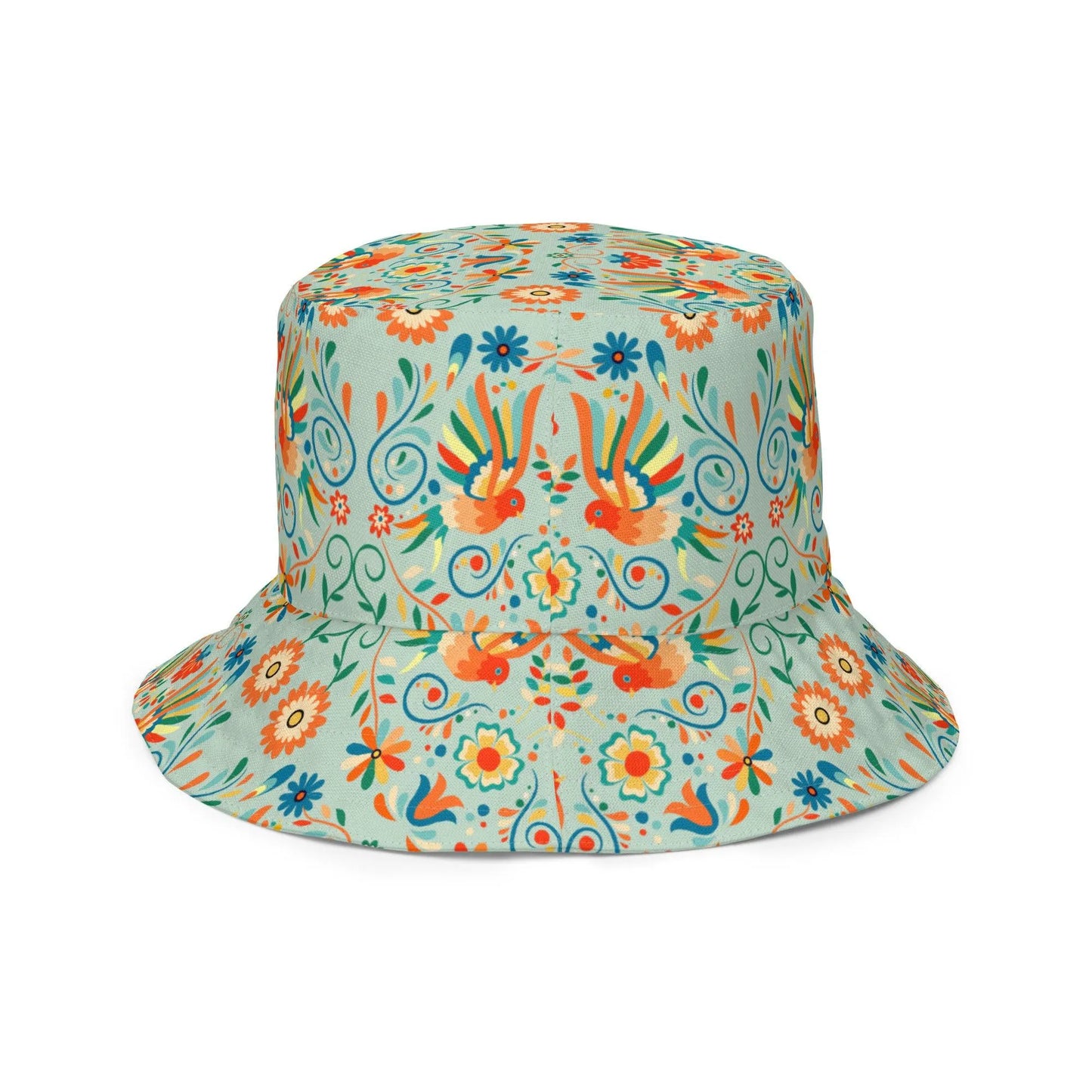 Mexican Otomi Reversible Bucket Hat - The Global Wanderer