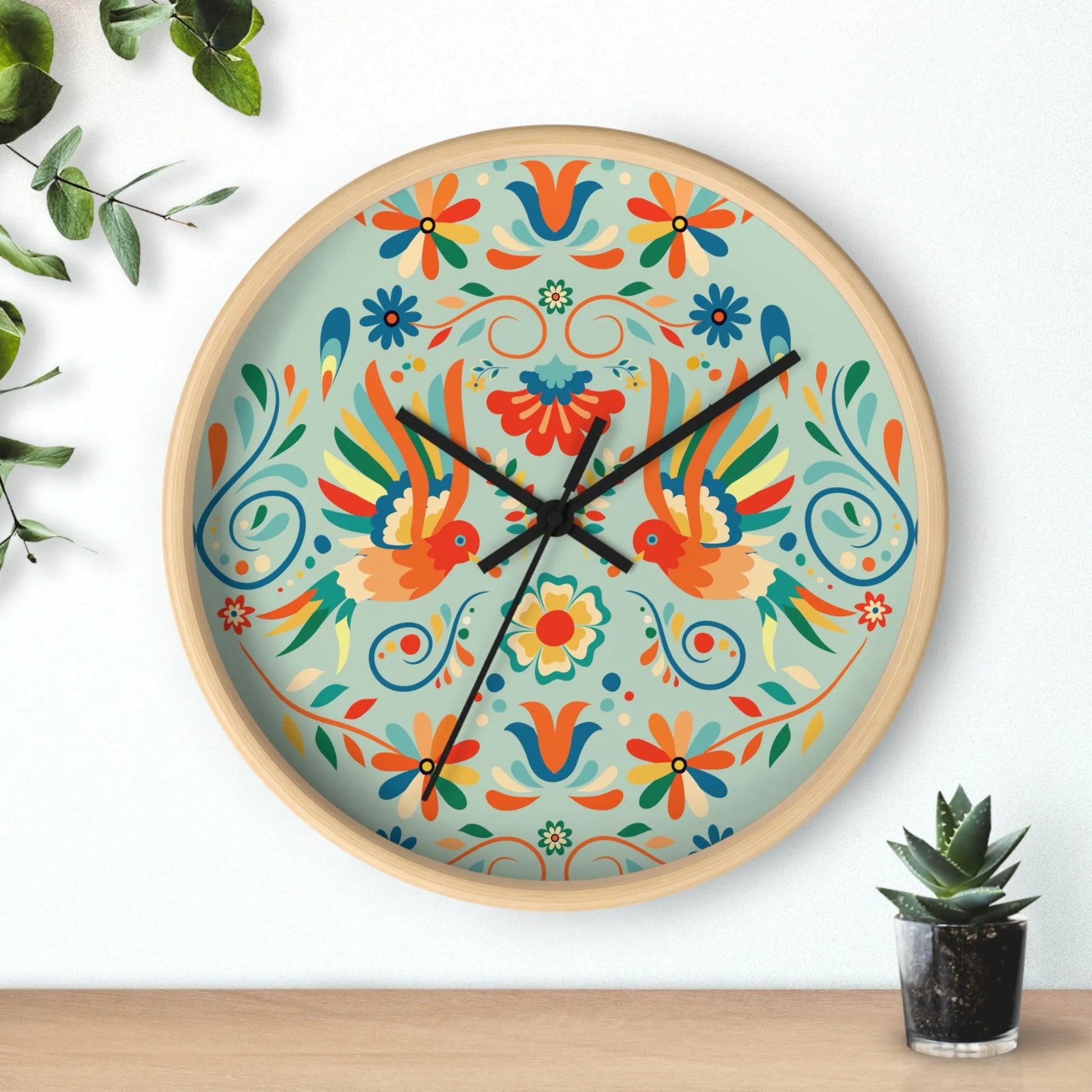 Mexican Otomi Wall Clock - The Global Wanderer