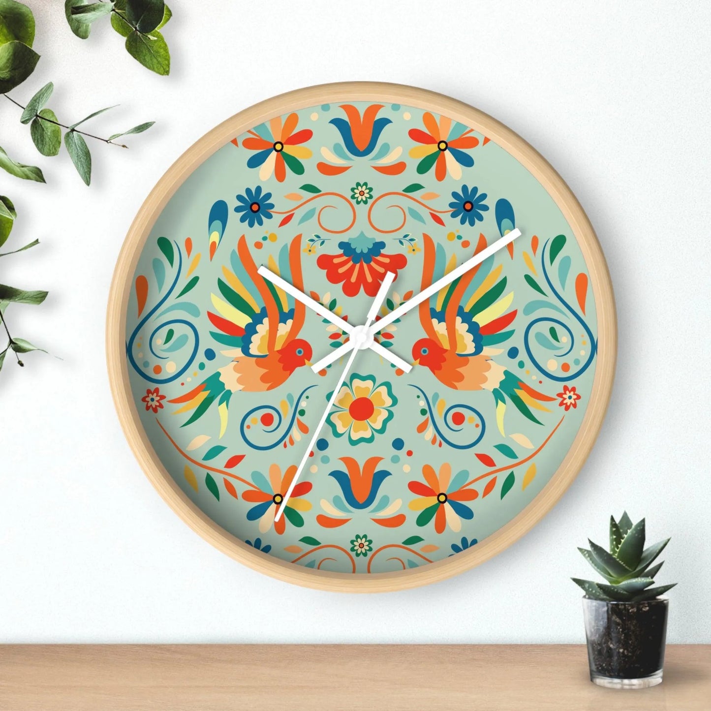 Mexican Otomi Wall Clock - The Global Wanderer