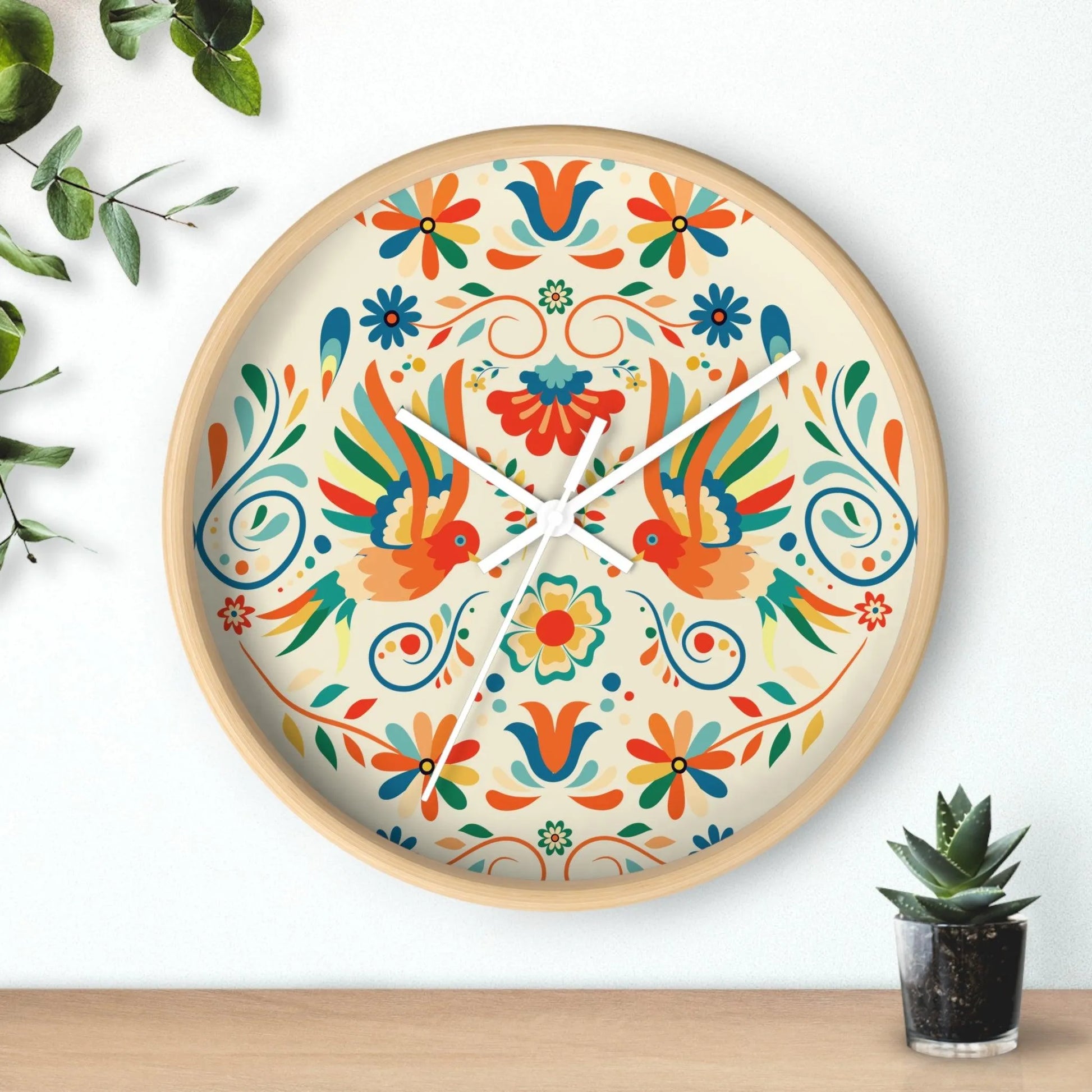 Mexican Otomi Wall Clock - The Global Wanderer