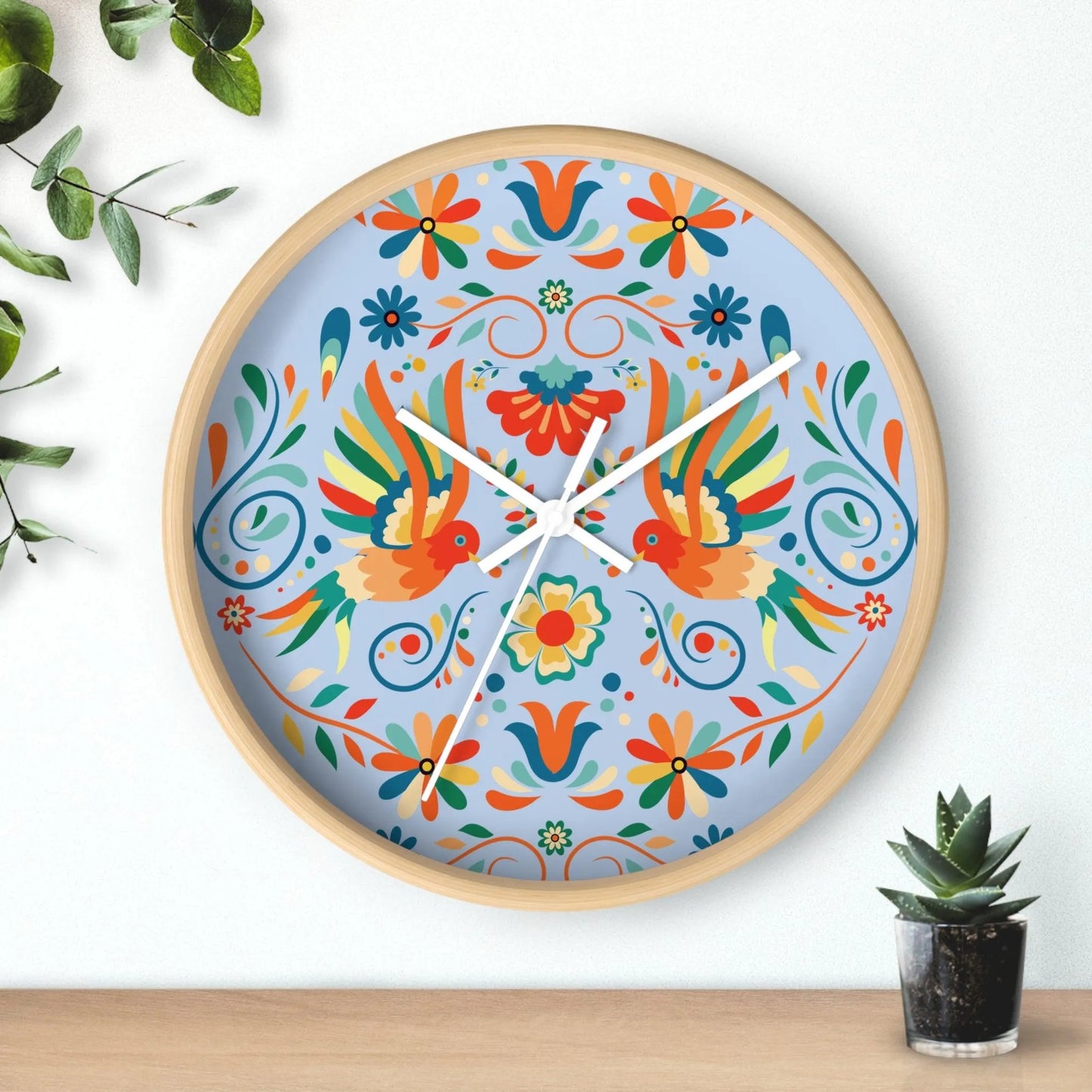 Mexican Otomi Wall Clock - The Global Wanderer