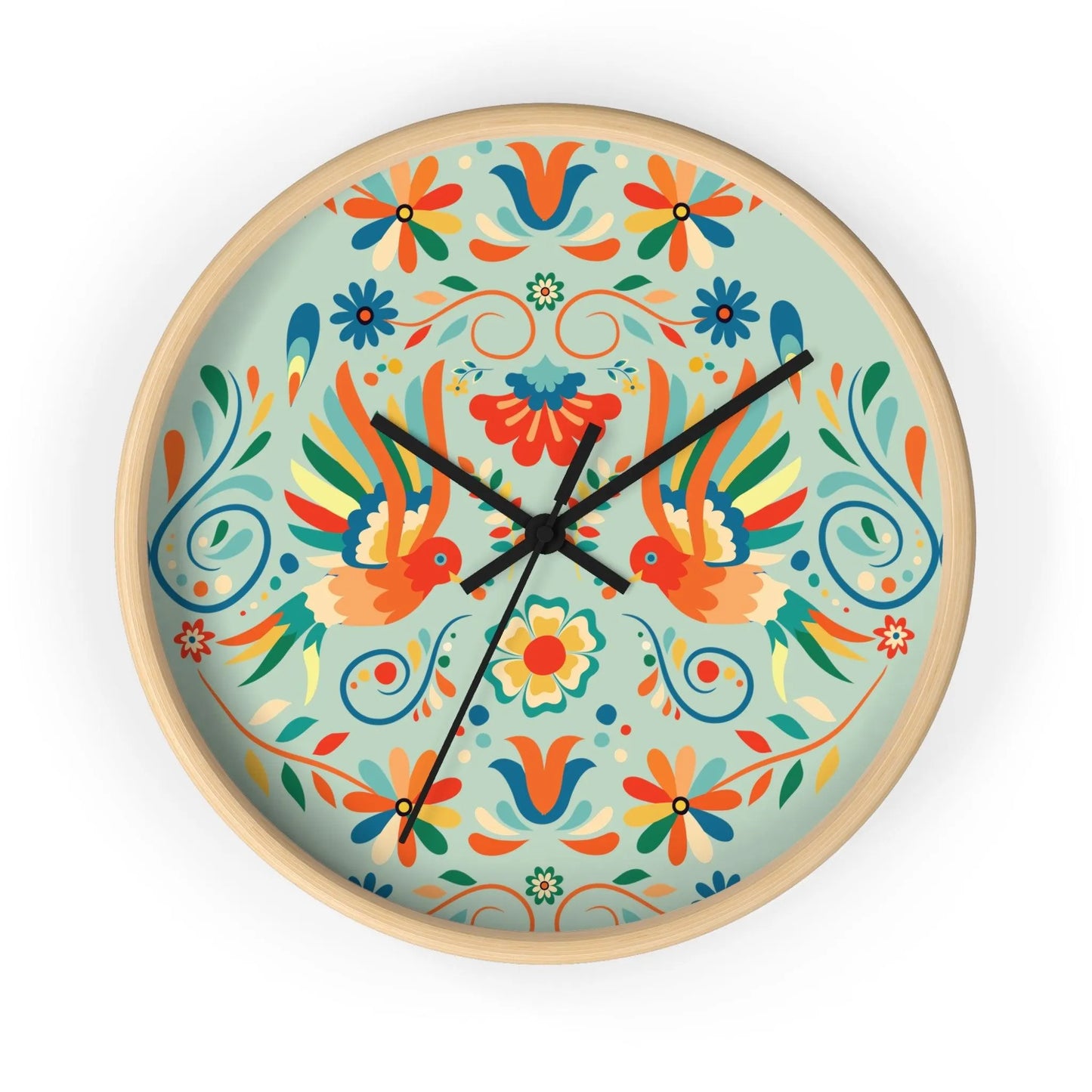 Mexican Otomi Wall Clock - The Global Wanderer