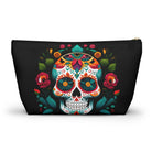 Mexican Sugar Skull Black Pouch - The Global Wanderer