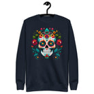 Mexican Sugar Skull Fleece Sweatshirt - The Global Wanderer