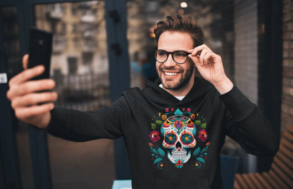 Mexican Sugar Skull Hoodie - The Global Wanderer