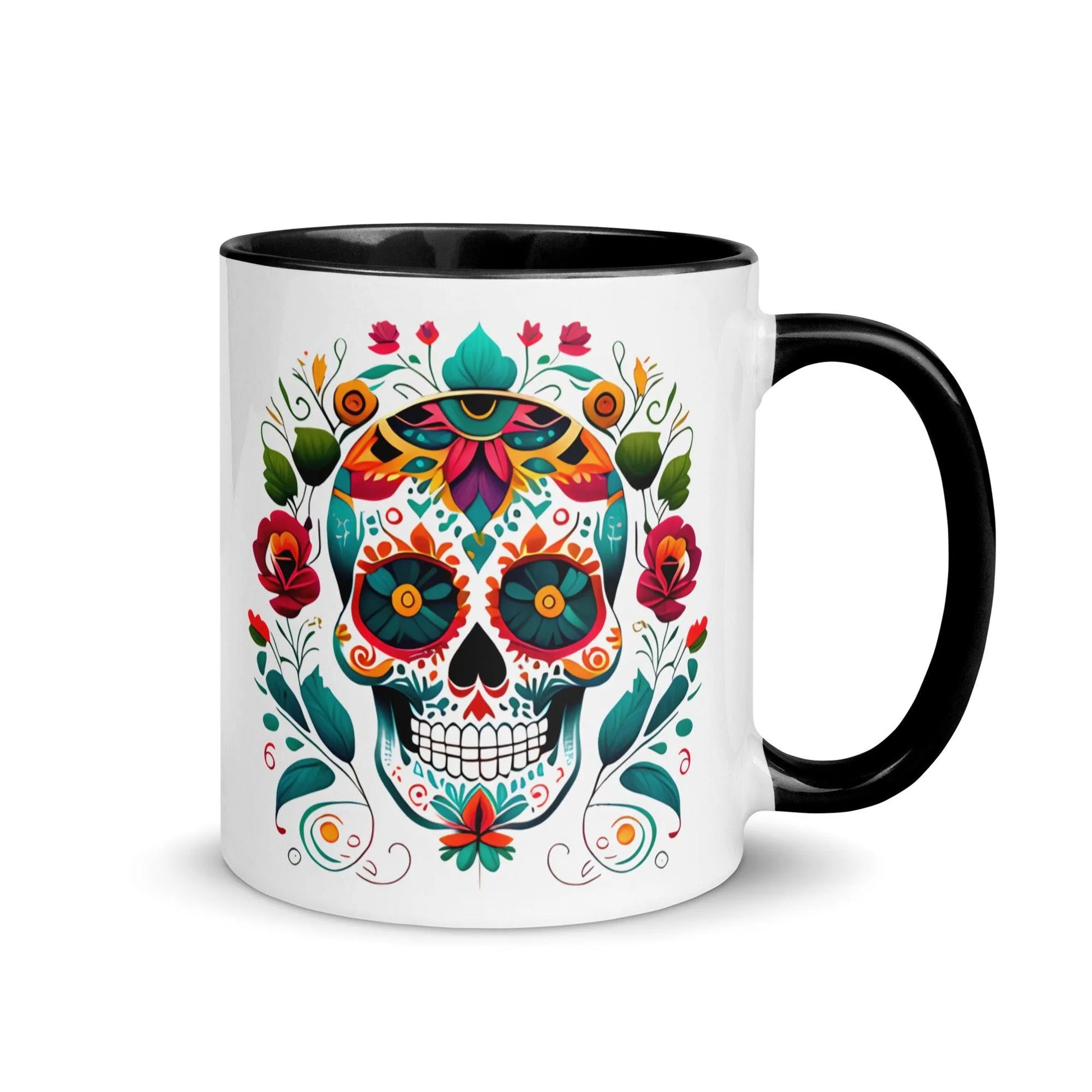 Mexican Sugar Skull Mug - The Global Wanderer