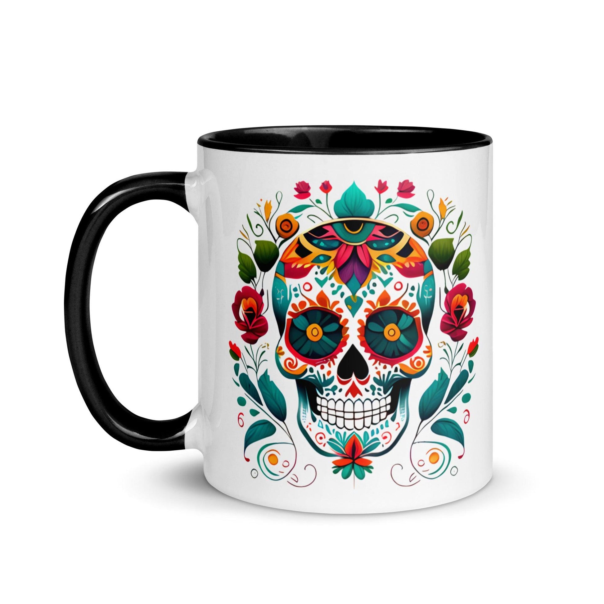 Mexican Sugar Skull Mug - The Global Wanderer