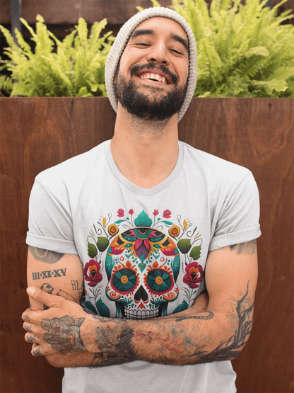 Mexican Sugar Skull T-shirt - The Global Wanderer