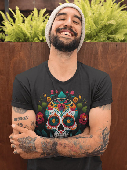 Mexican Sugar Skull T-shirt - The Global Wanderer