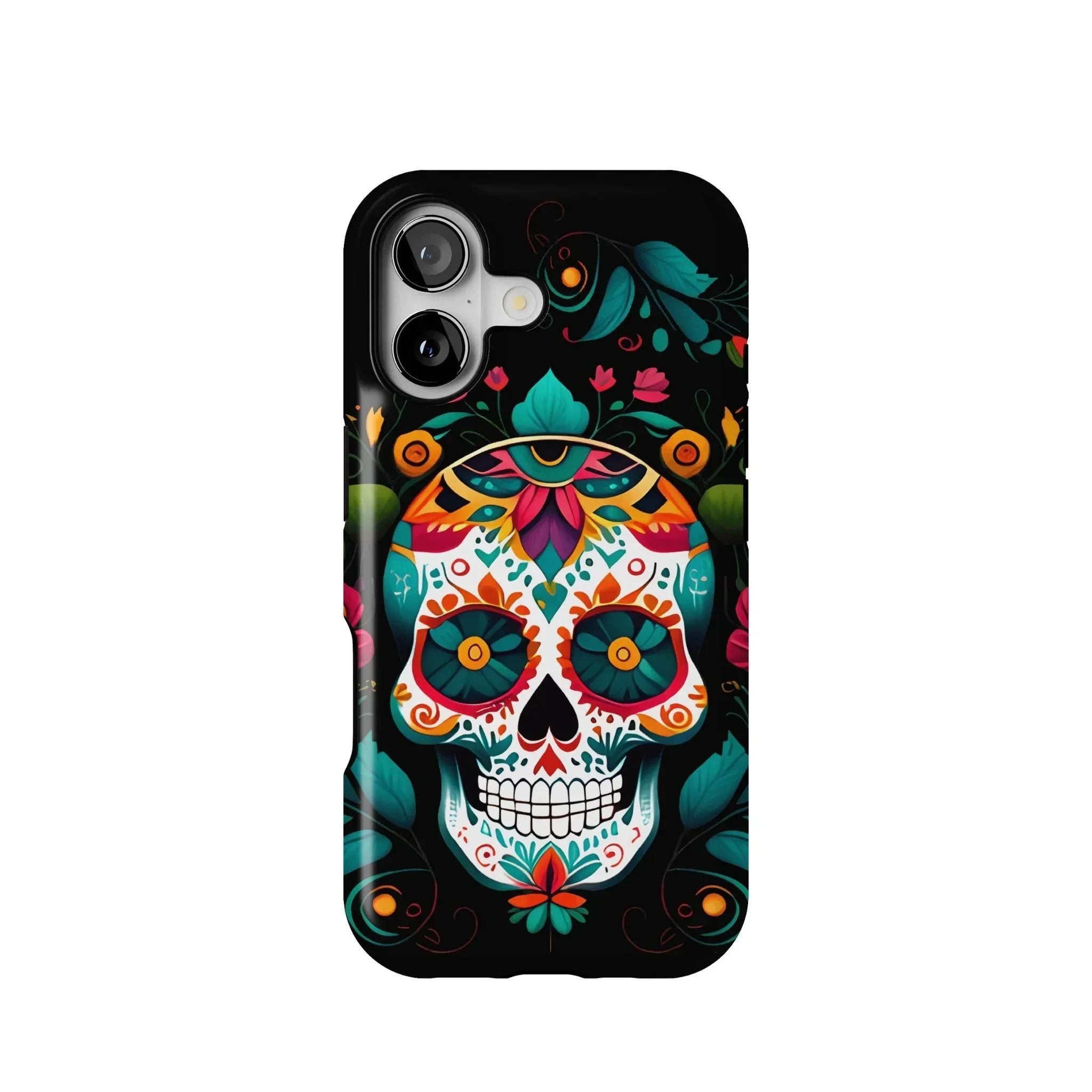 Mexican Sugar Skull Tough MagSafe iPhone Case - The Global Wanderer