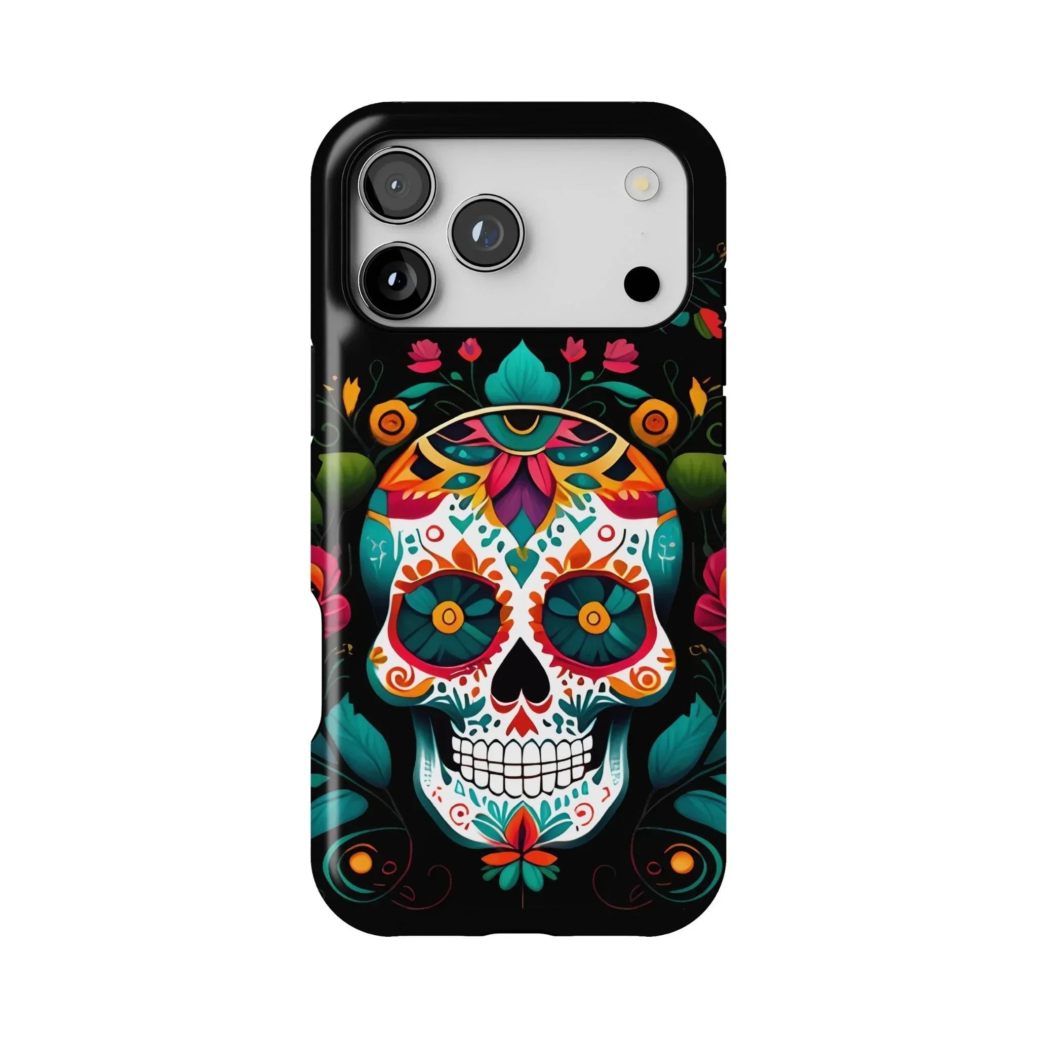 Mexican Sugar Skull Tough MagSafe iPhone Case - The Global Wanderer